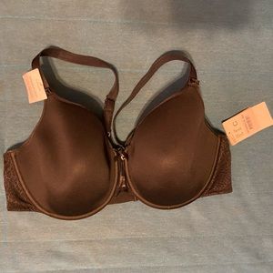 Black Chantelle Minimizer Bra With Cute Bow and Charm